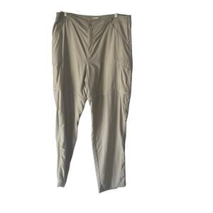 Columbia Women's Size XL Beige Nutural Outdoor Convertiable Hiking Cargo Pants